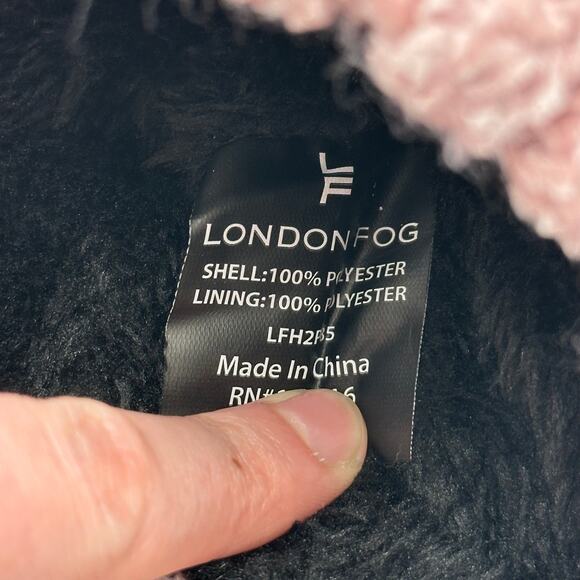 NWT‎ 2 London Fog Collection Winter Stocking Caps/Beanie Super Soft Lining Pink main image 5